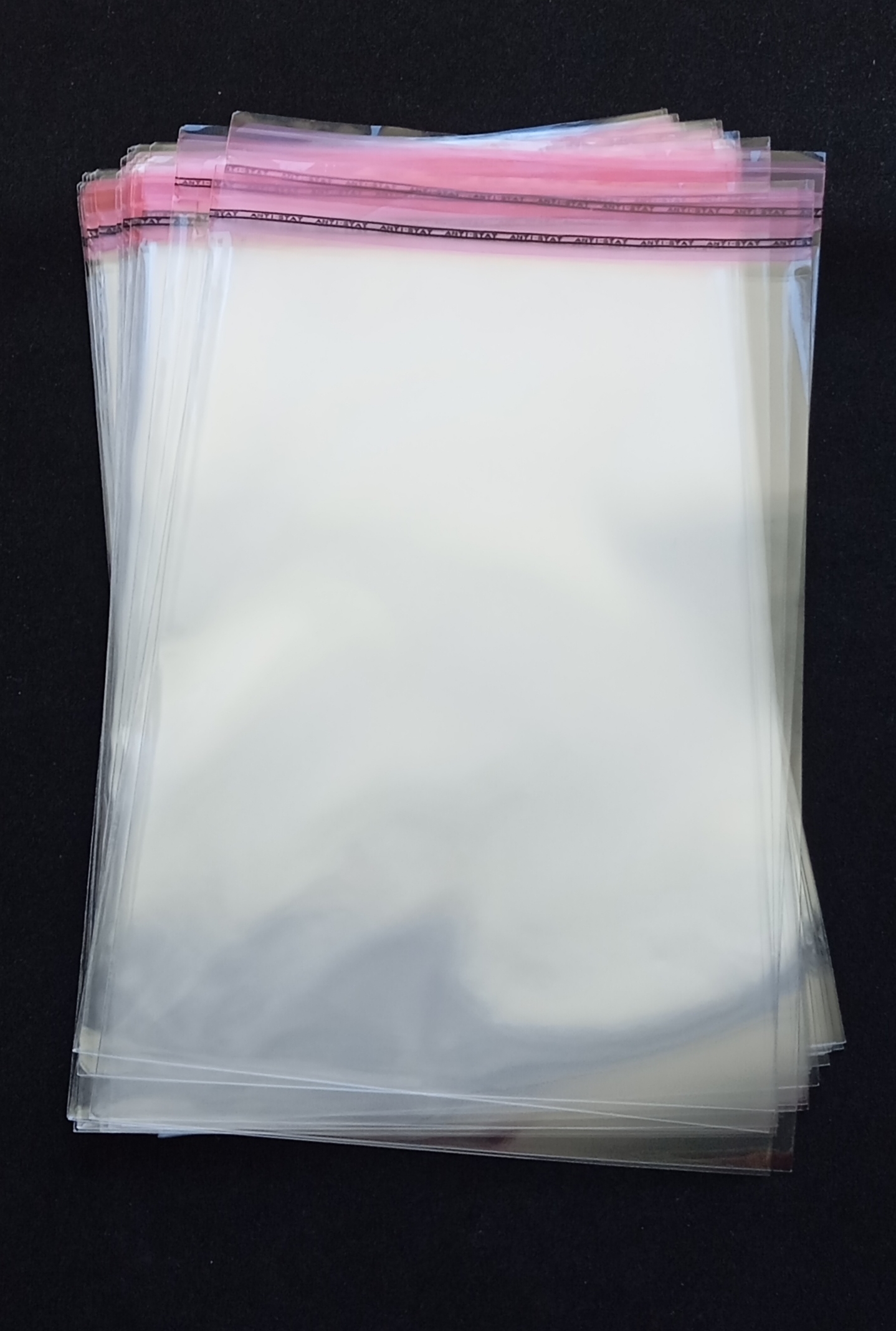 Woreczki celofanowe 10x15cm z taśmą klejącą