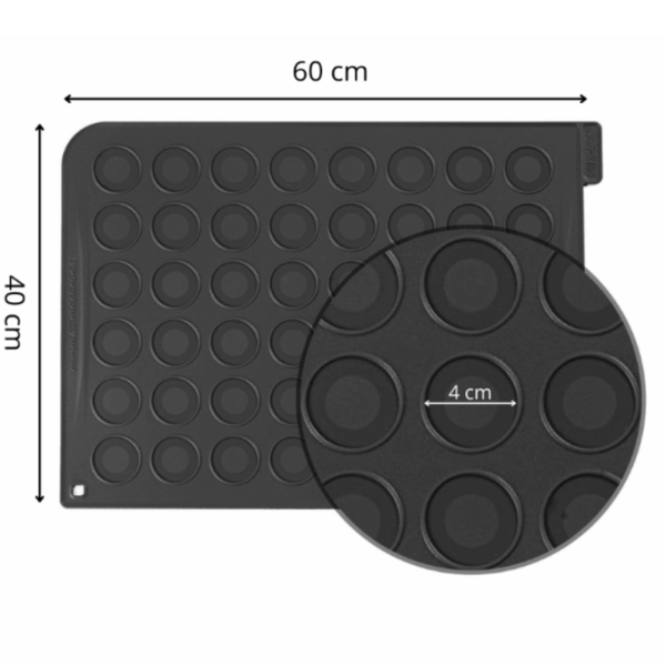 Mata silikonowa do makaroników o wymiarze 600x400 mm